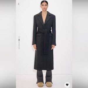 Mango Gray Italian Wool Coat